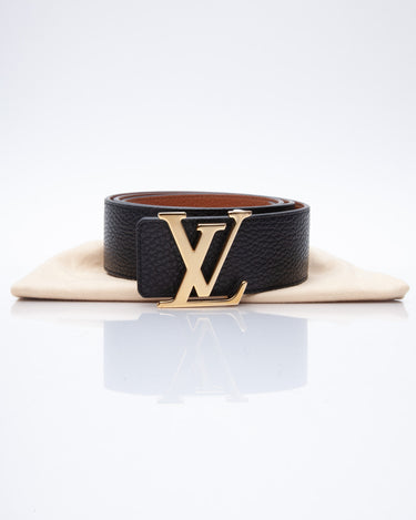 Louis Vuitton LV Shape 40MM Reversible Belt Green in Taurillon