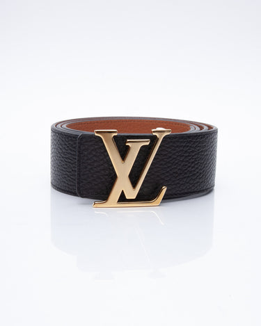 Louis Vuitton Blue Taurillon Leather LV Initiales Belt 90 CM at