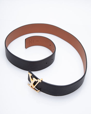Louis Vuitton Taurillon Leather 40mm LV Initiales Reversible Belt 90 (New)