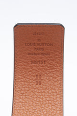 Louis Vuitton LV Tilt 40mm Reversible Belt Navy Taurillon. Size 90 cm