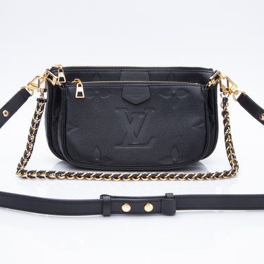 LOUIS VUITTON Multi Pochette Accessoires Black Monogram Empreinte