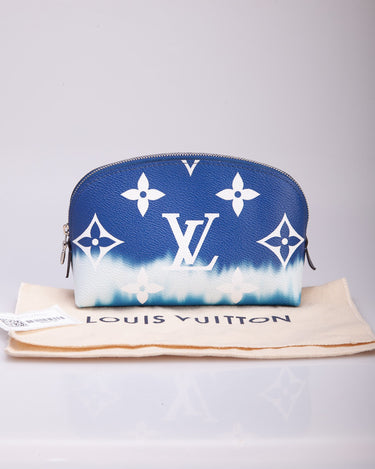 NWT Louis Vuitton Monogram Giant Escale Blue Cosmetic Pouch