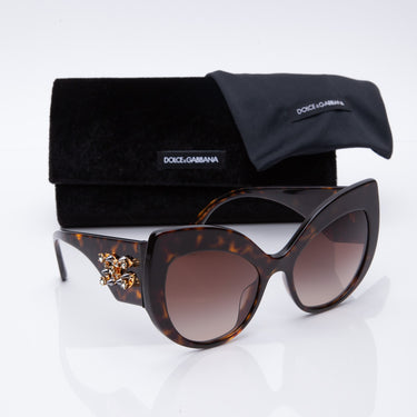 DOLCE & GABBANA Cat-Eye Sunglasses with DG Logo