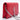 SAINT LAURENT Calfskin Crocodile Embossed Kate Monogram Tassel Chain Wallet Red