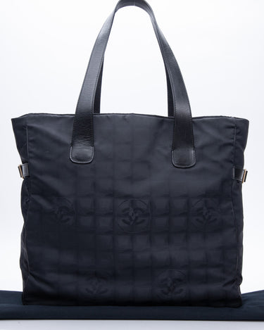 Chanel CC Logo Travel Line Large Tote Bag