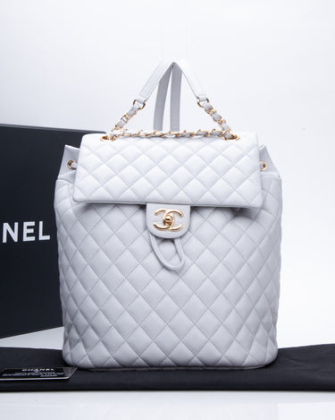 CHANEL Lambskin Quilted Large Urban Spirit Backpack Grey – Luxury Labels