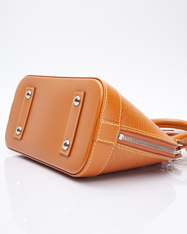 LOUIS VUITTON Alma BB Jacquard Epi Leather Crossbody Bag Orange