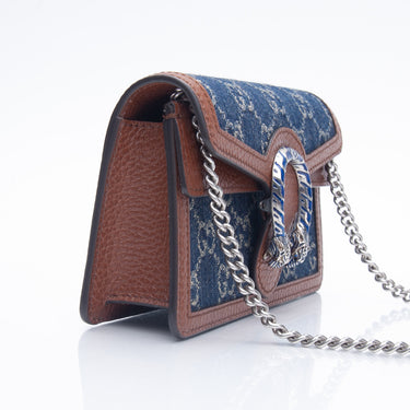 GUCCI Dionysus GG Denim Super Mini Bag (New)