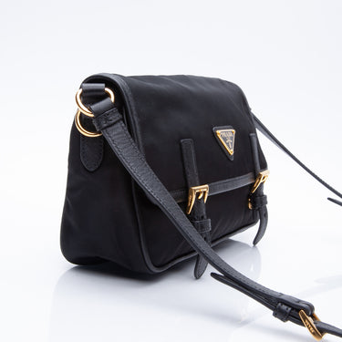 PRADA Messenger Black Nylon Crossbody Bag