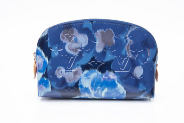 LOUIS VUITTON Limited Edition Grand Blue Vernis Ikat Cosmetic Pouch