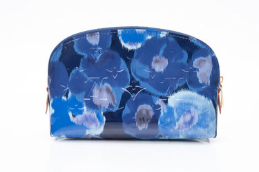 LOUIS VUITTON Limited Edition Grand Blue Vernis Ikat Cosmetic Pouch