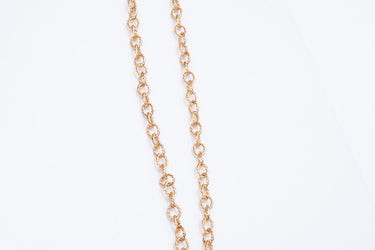 CHANEL Metal CC Necklace Gold