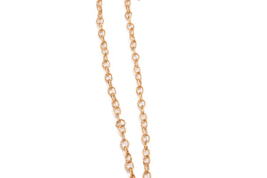 CHANEL Metal CC Necklace Gold Tone