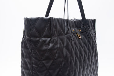 GIVENCHY Black Quilted Leather Tote Bag