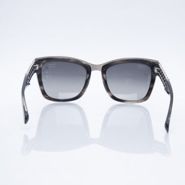CHANEL Square Chain Polarized Sunglasses