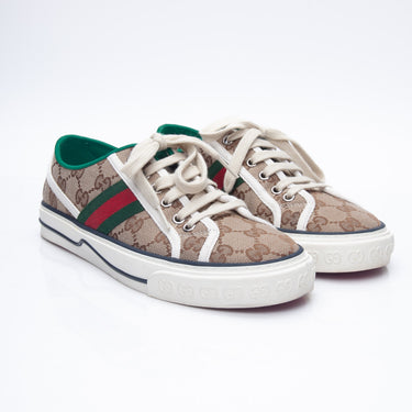 GUCCI Tennis 1977 Sneakers GG Canvas Size 37+