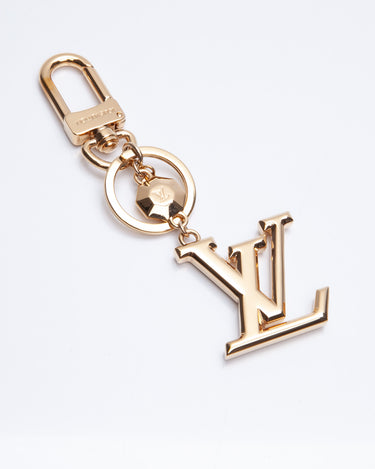 LOUIS VUITTON LV Facettes Bag Charm Key Holder Gold 1227346