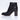 CHANEL Black Quilted Leather CC Turnlock Ankle Boots 42
