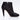 CHANEL Interlocking CC Logo Satin Ankle Boots 40