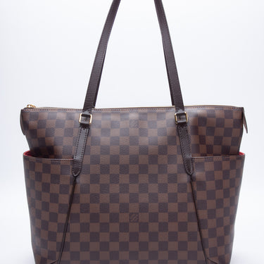 LOUIS VUITTON Damier Ebene Totally MM with Charm