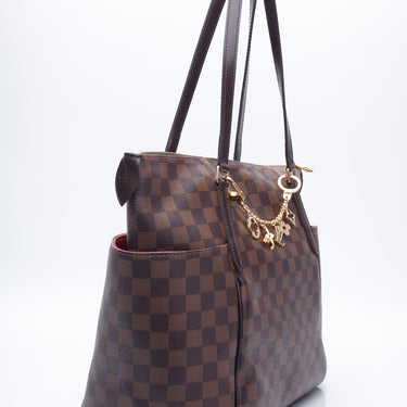 LOUIS VUITTON Damier Ebene Totally MM with Charm