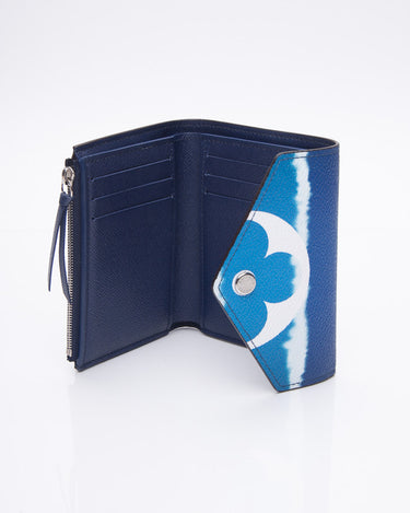 Victorine Wallet - Luxury Monogram Empreinte Leather Blue