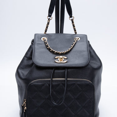 CHANEL Business Affinity Backpack Caviar Small Black