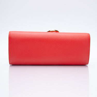 HERMES Evercolor Egee Rouge Tomate Clutch