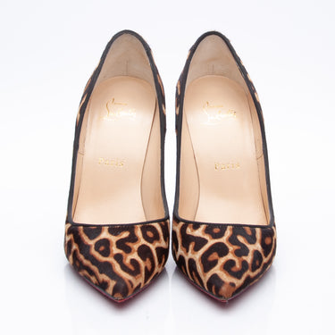 CHRISTIAN LOUBOUTIN So Kate 120 Animal Print Pumps 38