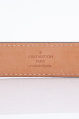 LOUIS VUITTON Monogram 25mm LV Initiales Belt 80 32 195176