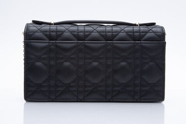 DIOR Black Cannage Lambskin Miss Dior Mini Bag (New)