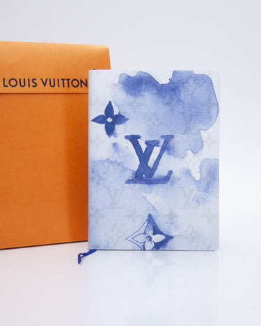 LOUIS VUITTON Monogram Watercolor Clemence Notebook Blue 1303016