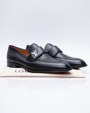 Louis Vuitton LV Men Saint Germain Loafer Black Supple Calf New LV