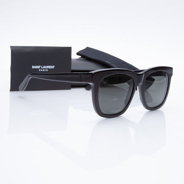 SAINT LAURENT Black Acetate Sunglasses