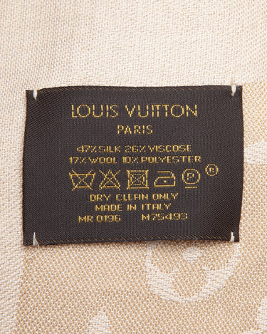Silk stole Louis Vuitton Beige in Silk - 25522291
