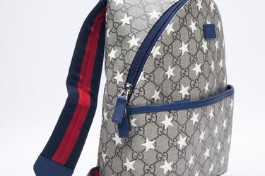GUCCI GG Supreme Monogram Stars Childrens Backpack (New)