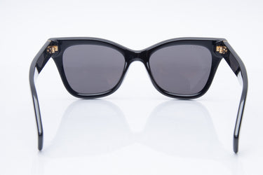 GUCCI Black Acetate Gold Detail Sunglasses