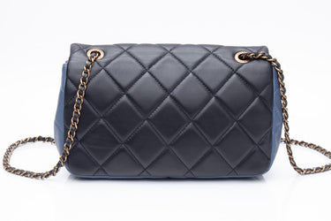 CHANEL Tricolor Quilted Lambskin Small Double Flap Bag