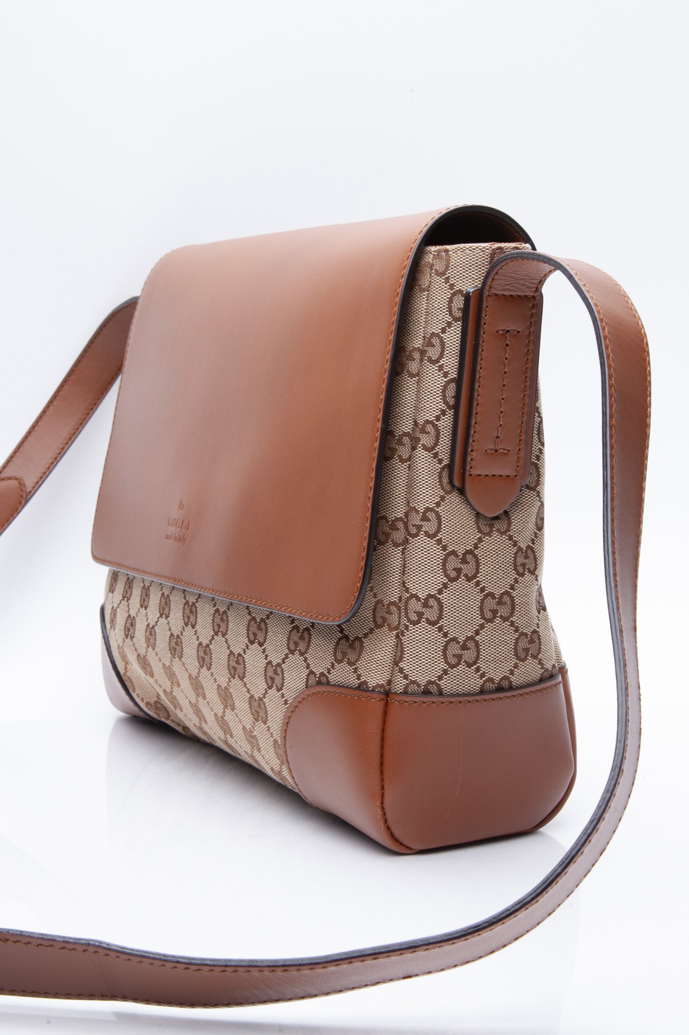 Gucci Canvas Gray Cross Body Messenger Bag Sling Bag 272396