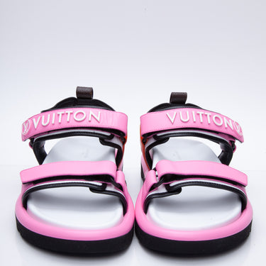 Pool pillow leather sandals Louis Vuitton Pink size 41 IT in