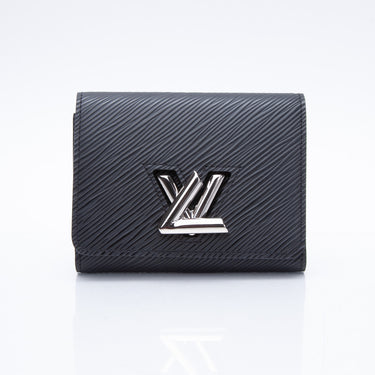 Louis Vuitton Black Epi Leather Bifold Compact Wallet Louis Vuitton