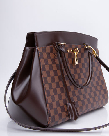 Louis Vuitton Damier Ebene Rivoli MM Brown Ladies Tote Handbag