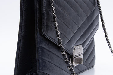 CHANEL Calfskin Leather Shoulder/Crossbody Bag