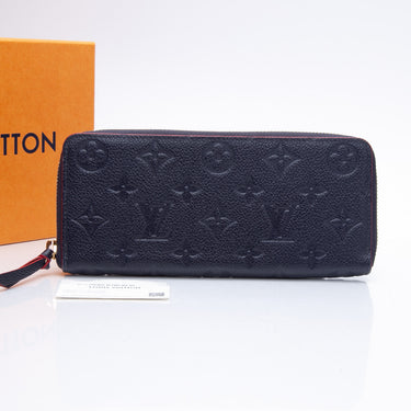 Louis Vuitton Burgundy Monogram Empreinte Leather Zippy Wallet Louis Vuitton