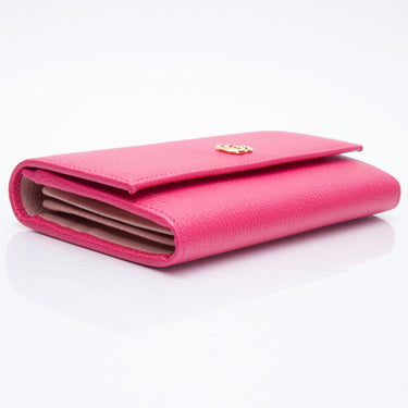 GUCCI Pink leather Continental Wallet (New)