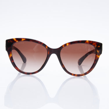 CHANEL Butterfly Acetate Tortoise Sunglasses