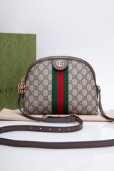 Gucci Ophidia Supreme Monogram Web Top Handle Medium Dome Bag