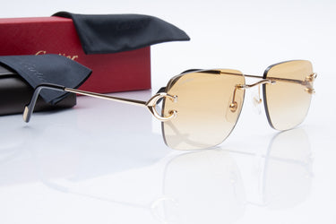 CARTIER Rimless C Decor Sunglasses (New)