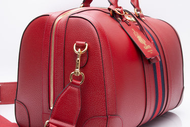 GUCCI Red Savoy Medium Duffle Bag