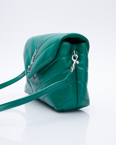 Saint Laurent Loulou Toy YSL Quilted Calfskin Flap Shoulder Bag